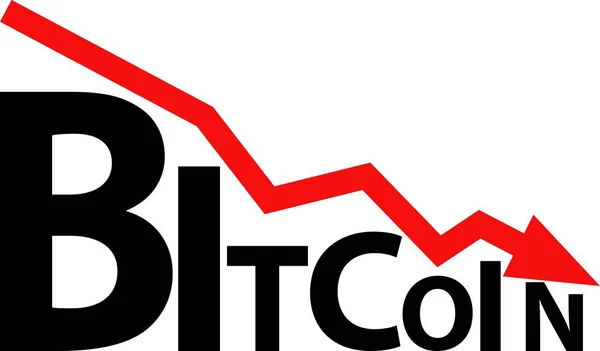 Bitcoin - ilustración vectorial — Vector de stock