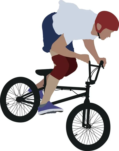 Pengendara sepeda - Stok Vektor
