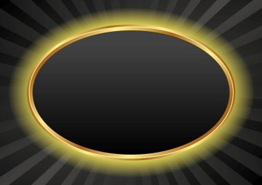 parlak altın çerçeveli siyah arkaplan