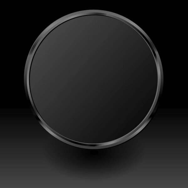 black plate on black background