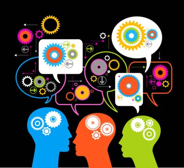 İnsanların ekip çalışması.