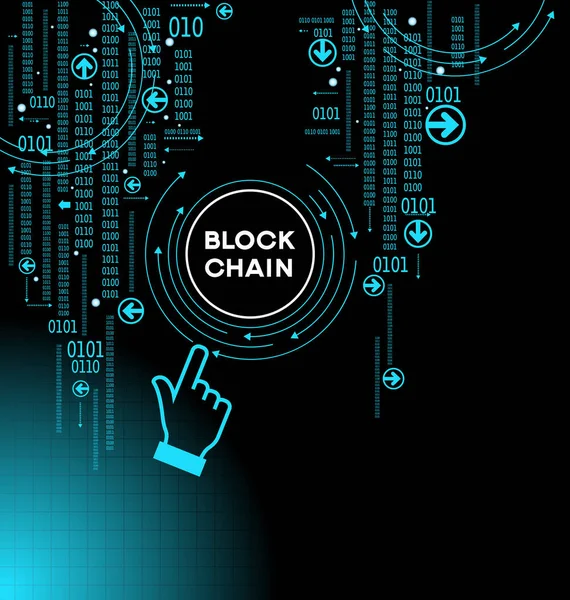 Blockchain ağ kavramı, dağıtılmış genel muhasebe teknoloji, blok metin ve bilgisayar bağlantısı zincir. Dosya sürümü Ai10 Eps kaydedilir. 