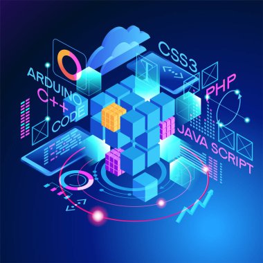 Web afişi programlanıyor. Yazılım geliştirme teknolojisi