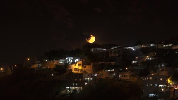 Timelapse Atrás Favela Niteroi Brasil — Vídeo de Stock