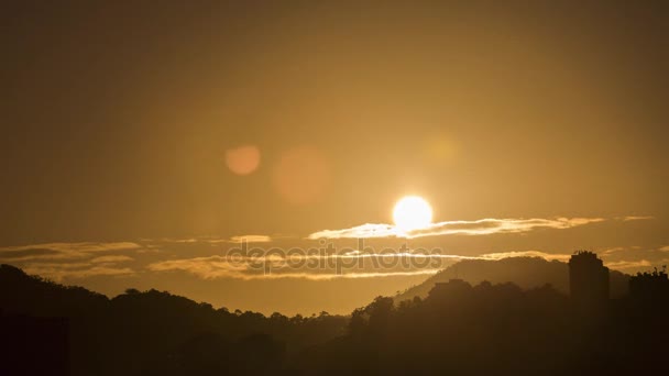 Zeitraffer Sonnenaufgang Bei Arraial Cabo Stock-Filmmaterial