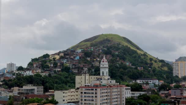 Timelapse Favela Niteroi Brasil — стоковое видео