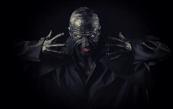 Człowiek w monster makijaż — Zdjęcie stockowe