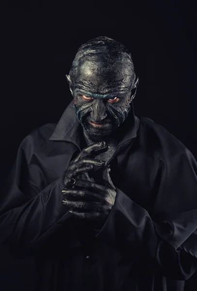 Homem de maquiagem monstro — Fotografia de Stock
