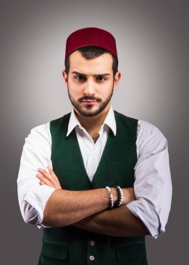 Turkish mans portrait clipart