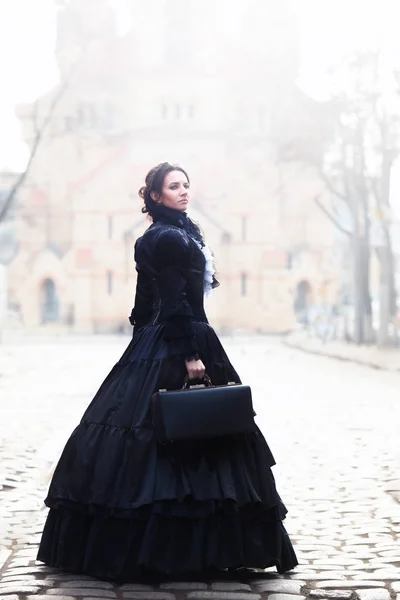 Lady in black — Stock Fotó