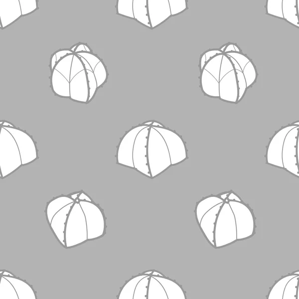 3 estilos de suculentas en el contorno gris oscuro y plano blanco en gra — Vector de stock
