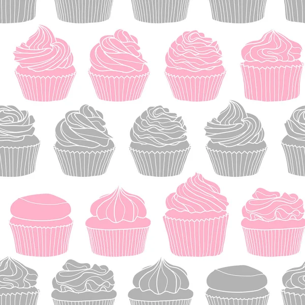 cupcake beyaz arka plan üzerinde 8 stilleri.