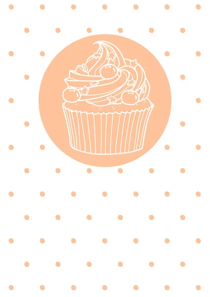 Cupcake_background_17 — Stockvector