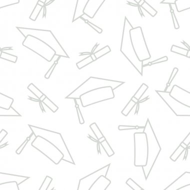 Lisansüstü kapaklar beyaz arka plan üzerinde rasgele. 