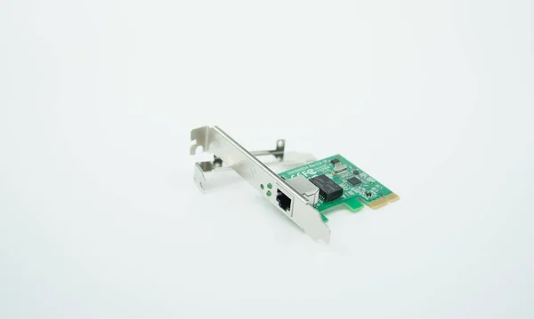 LAN card isolated on white background — Stock Photo, Image