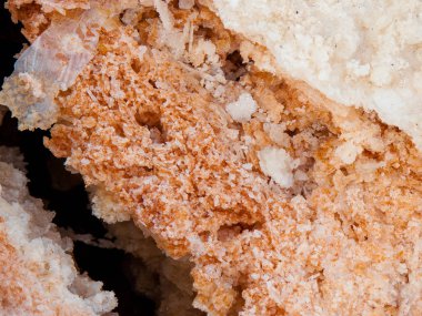 Dead sea kristal tuz İsrail closeup