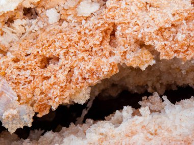 Dead sea kristal tuz İsrail closeup