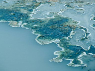 Dead sea kristal tuz İsrail closeup