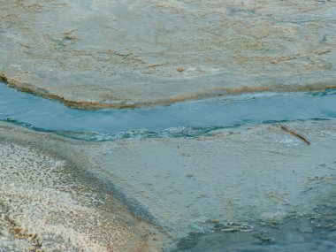 Dead sea kristal tuz İsrail closeup