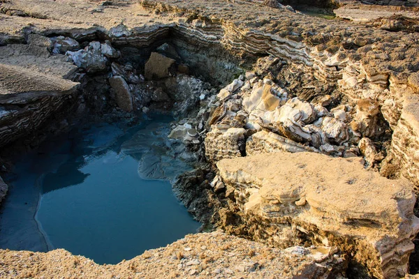 Closeup Sal Cristal Mar Morto Israel — Fotografia de Stock