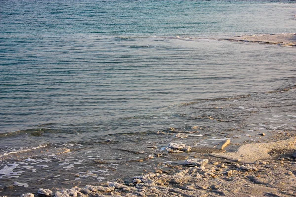 Primo Piano Del Sale Cristallino Del Mar Morto Israele — Foto Stock