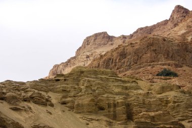 İsrail 'deki Negev Çölü manzarası