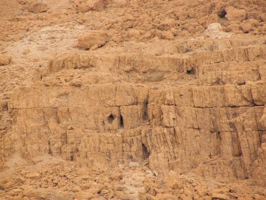 İsrail 'deki Negev Çölü manzarası