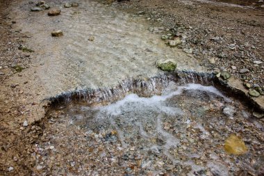Wadi Bokek doğada saklıdır Judean desert İsrail'in