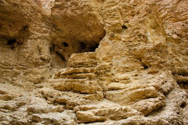 Wadi Bokek doğada saklıdır Judean desert İsrail'in