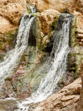 Wadi Bokek doğada saklıdır Judean desert İsrail'in