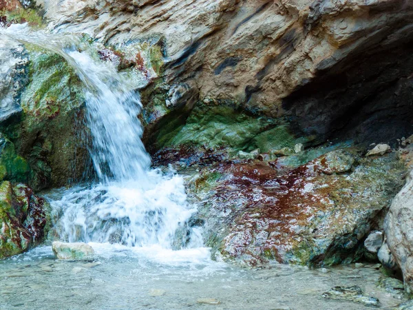 Příroda Wadi Bokek Rezervovat Judské Poušti Izraeli — Stock fotografie