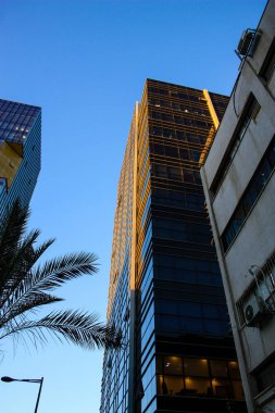 Tel Aviv City İsrail bir bina cephe görünümü