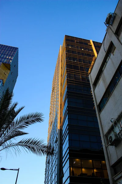 Vista Fachada Edifício Cidade Tel Aviv Israel — Fotografia de Stock