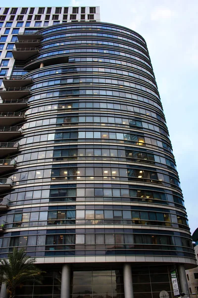 Vista Fachada Edifício Cidade Tel Aviv Israel — Fotografia de Stock