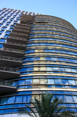 Tel Aviv City İsrail bir bina cephe görünümü