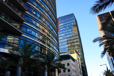 Tel Aviv City İsrail bir bina cephe görünümü