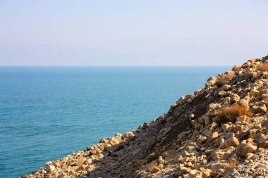 Görünüm Dağları nın ön İsrail Dead sea   