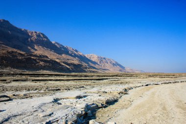 Görünüm Dağları nın ön İsrail Dead sea   