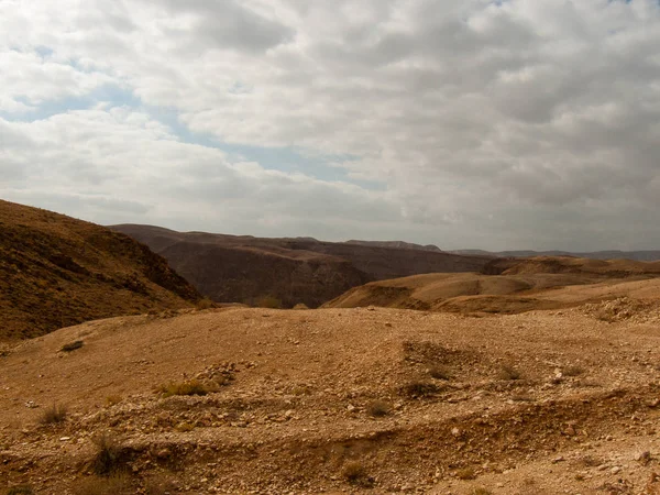 Landskap Negev Öknen Israel — Stockfoto