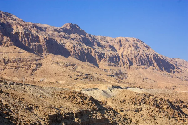 Vista Das Montanhas Frente Mar Morto Israel — Fotografia de Stock