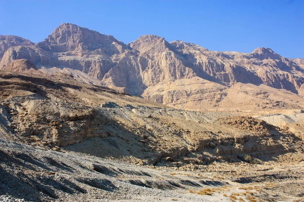 Vista Das Montanhas Frente Mar Morto Israel — Fotografia de Stock