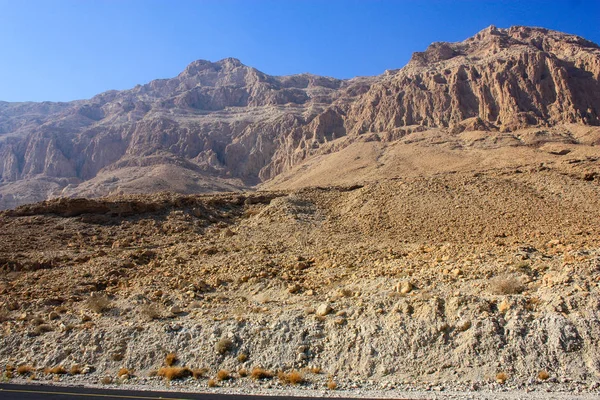 Vista Das Montanhas Frente Mar Morto Israel — Fotografia de Stock