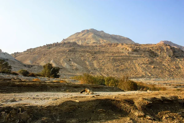 Vista Das Montanhas Frente Mar Morto Israel — Fotografia de Stock