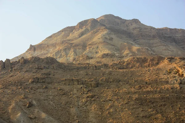 Vista Das Montanhas Frente Mar Morto Israel — Fotografia de Stock