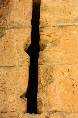  Eski şehir Kudüs İsrail dış duvarına closeup