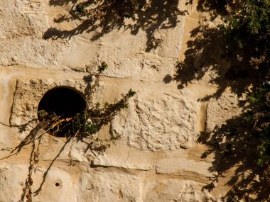 Eski şehir Kudüs İsrail bir sokakta closeup 