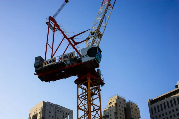 Вид Строительную Площадку Нового Здания Городе Тель Авив Израиле 2018 — стоковое фото