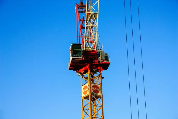 Veduta Cantiere Nuovo Edificio Nella Città Tel Aviv Israele Febbraio — Foto Stock