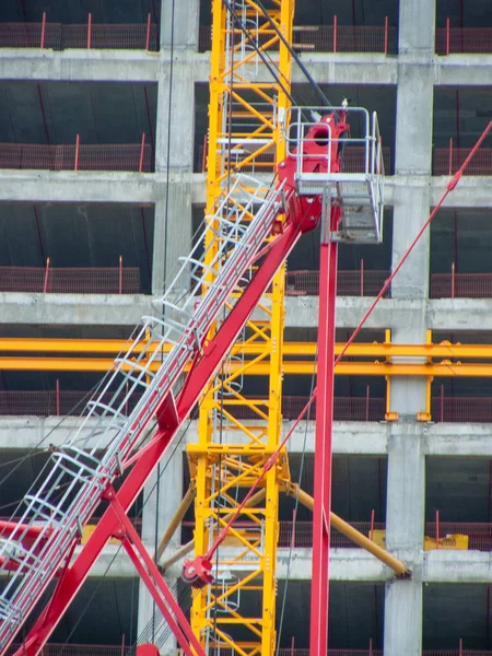 Weergave Van Een Site Van Bouw Van Een Nieuw Gebouw — Stockfoto