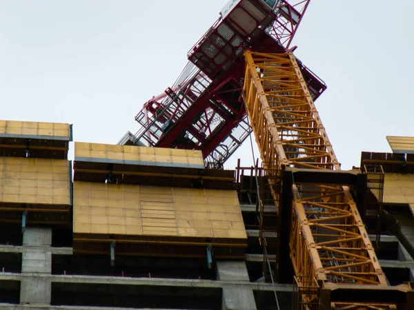 Vista Canteiro Obras Novo Edifício Cidade Tel Aviv Israel 2018 — Fotografia de Stock